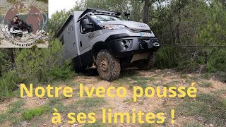 Maell, notre Iveco Daily 4x4  poussé à ses limites lors de notre formation tout terrain.