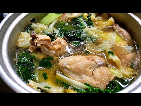 Chicken Tinola with Sayote and Malunggay recipe