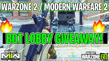 MW2/WARZONE 2 BOT LOBBY GIVEAWAY INCLUDED!🚨LIVE CAMO HARD UNLOCKS/XP GLITCH/MAX LEVEL WEAPONS🚨
