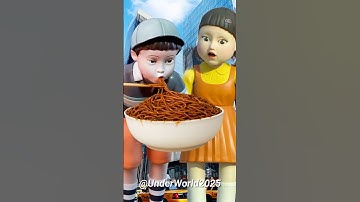 Squid Game AI Black bean noodles ASMR #squidgame #squidgame2 #ai #asmr