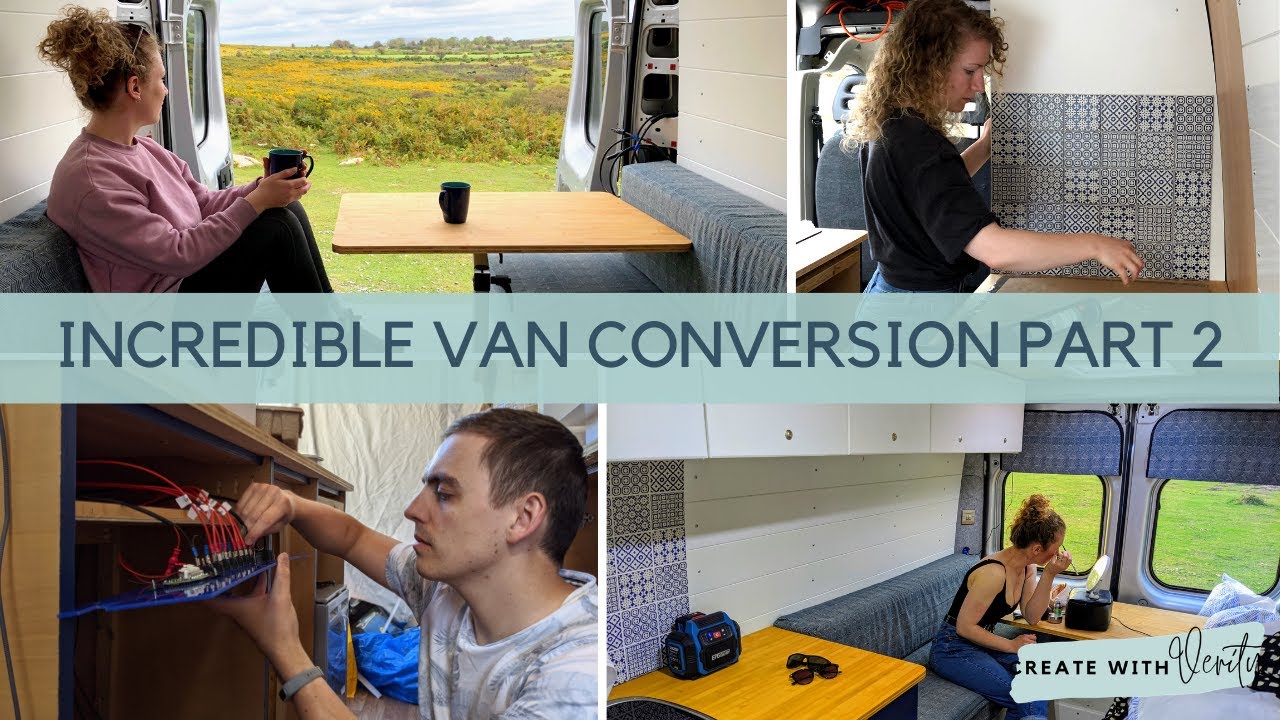 Create Incredible Van Conversion with Bathroom Time Lapse Part 2 ...