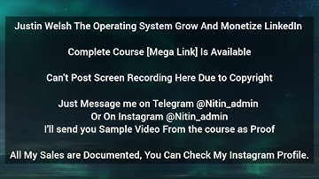 Justin Welsh The Operating System Grow And Monetize LinkedIn