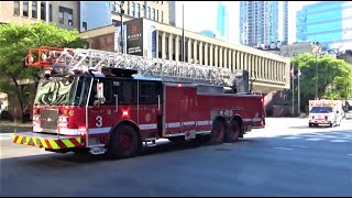 Chicago Fire Department Truck 3 & Ambulance 42 Responding Chicago Fire Department Truck 3 & Ambulance 42 Responding
