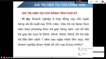 Video 3| Môn Tài Chính Doanh Nghiệp- Chương 2 Giá trị tiền tệ theo thời gian