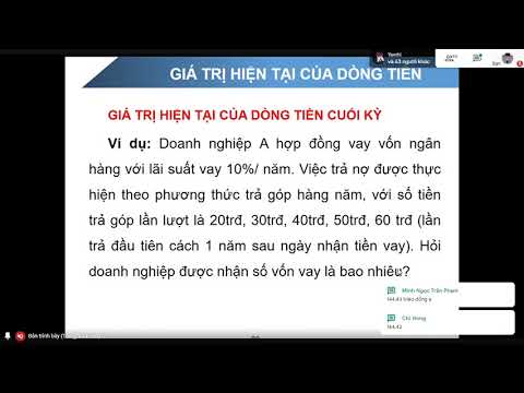 Video 3| Môn Tài Chính Doanh Nghiệp- Chương 2 Giá trị tiền tệ theo thời gian