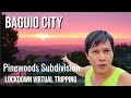 Perfect sunset in Baguio city during the virtual tripping in Pinewoods Subdivision, residential lot