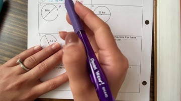 Area & Circumference of Circles - Notes & Practice Worksheet Video