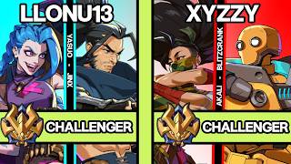 2XKO ▱ LLONU13 (Yasuo-Jinx) vs XYZZY (Akali-Blitzcrank) ▱ 2XKO