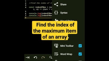 Find the index of the maximum item of an array #shorts #javascript #html