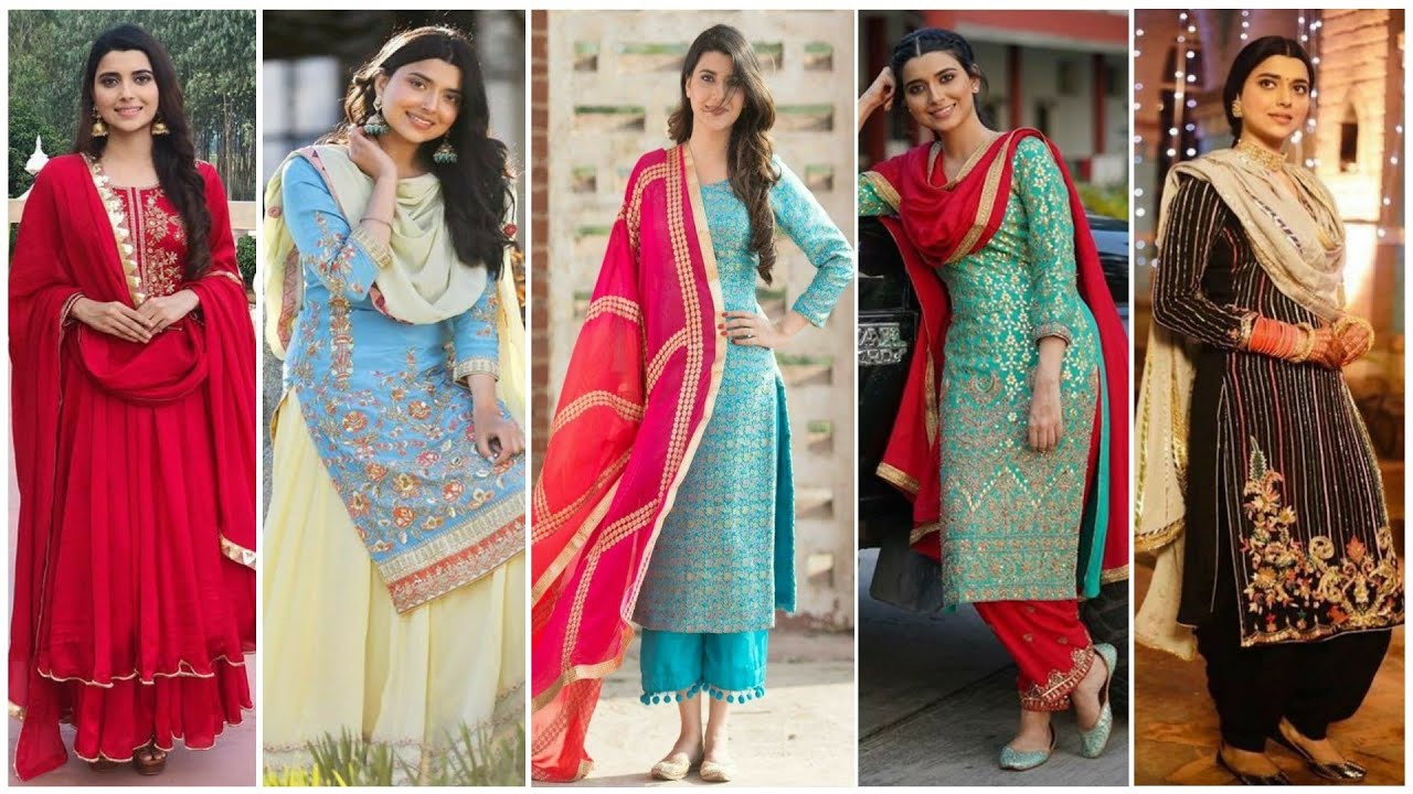 Nimrat Khaira Suits Design || Nimrat Khaira inspired Punjabi suits ||  Latest designer Punjabi Suits - YouTube