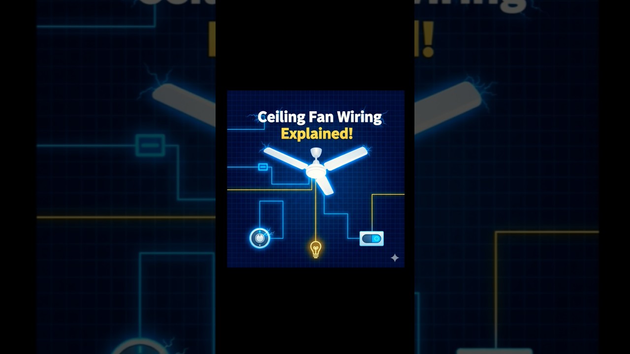 ⚡Ceiling Fan Wiring Trick Regulator Switch Capacitor Explained 
