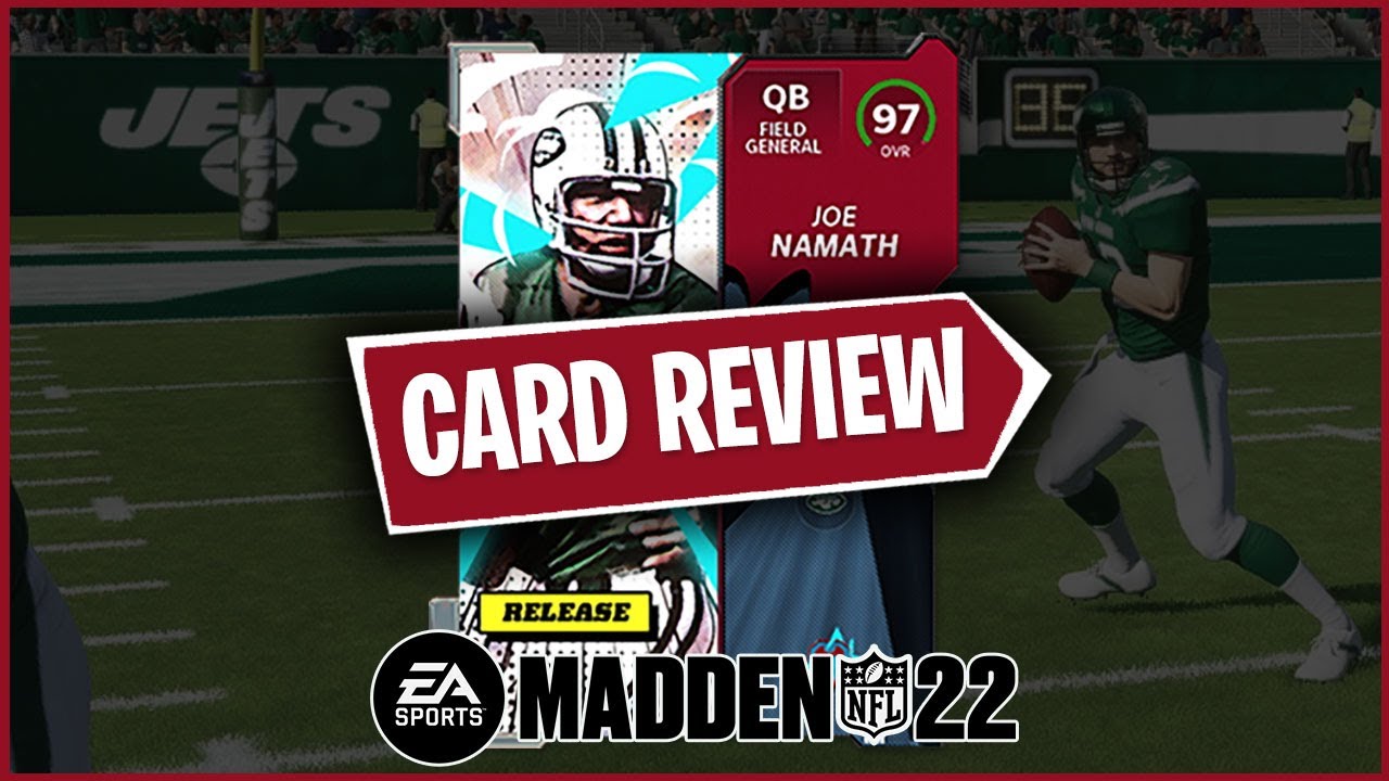 How Good Is 97 OVR Gridiron Guardians Joe Namath? MUT 22 Gameplay + Card Review