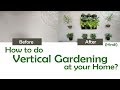 Easiest way to make vertical garden at your home  greenkosh