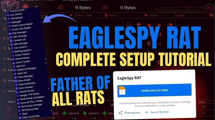 EagleSpy RAT Complete Setup Tutorial - EagleSpy RAT v5 Setup - CraxsRat 2025