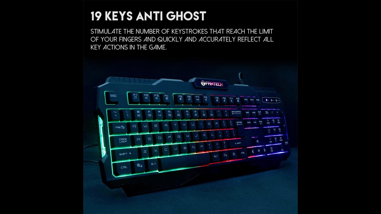 fantech k511 hunter pro  gaming keyboard review  in Sinhala  