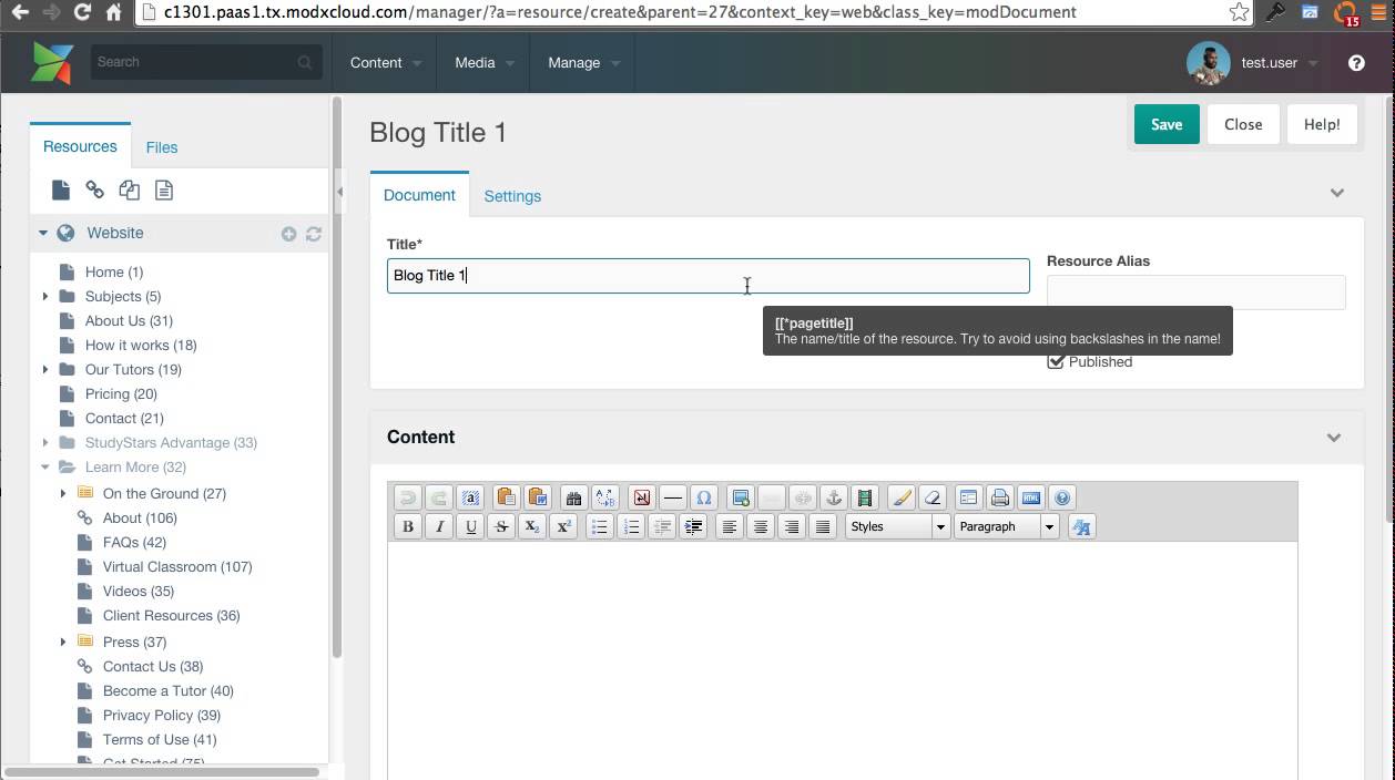 MODX Tutorials - add a new blog - YouTube