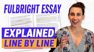 Reading my Winning Fulbright Statement of Grant Purpose