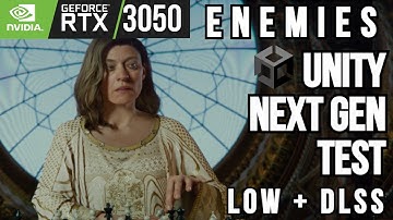 ENEMIES UNITY Tech Demo | RTX 3050 (Low Settings DLSS Quality) | MSI GF63 Thin Laptop