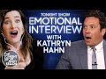 Emotional Interview with Kathryn Hahn | The Tonight Show Starring Jimmy Fallon