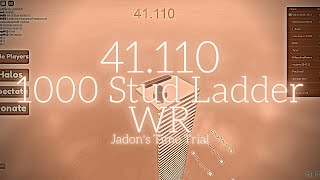 (FORMER WR) #JadonsTimeTrial 1000 Stud Ladder Flick 41.110 (FWR read desc)