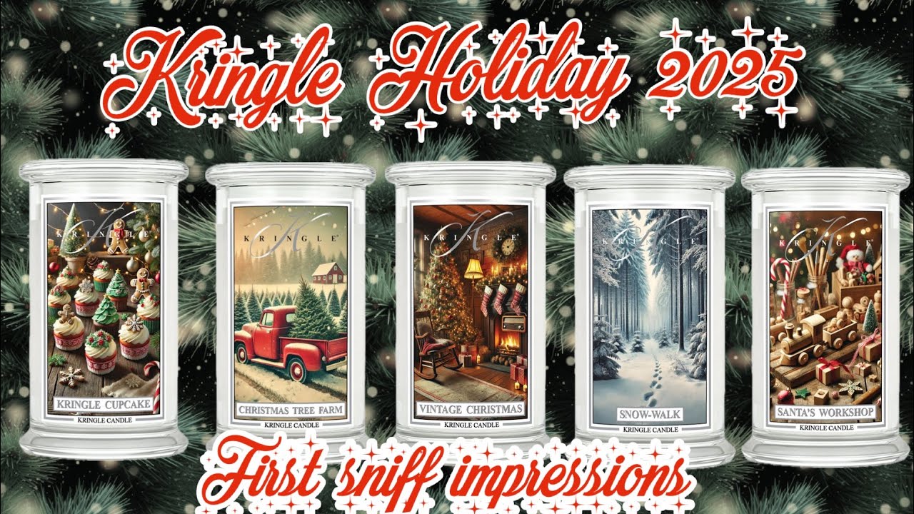 ✨ Kringle Candle Holiday 2025 First Sniff Impressions | Surprise Fragrance Reveal! 🎄🕯️