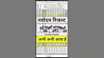 Navodaya Result 2025 | jnv result 2025 | JNVST result 2025 | navodaya result kaise dekhe