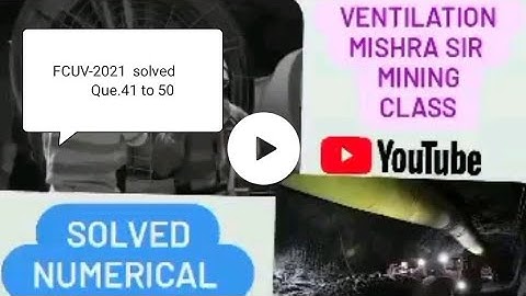 #dgms #gate #ventilation#FCUV-2021 #solved Q. 41 to 50 #