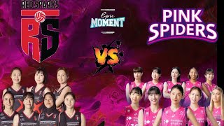 RED SPARK VS PINK SPIDERS EPIK MOMEN SET 2 LIGA KOREA#redsparks#pinkspiders #volleyball #volimania