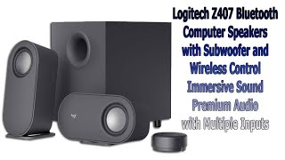Logitech Z407 Bluetooth Computer Speakers Review