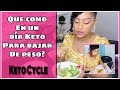 QUE COMO EN UN DIA KETO PARA ADELGAZAR// KETO CYCLE