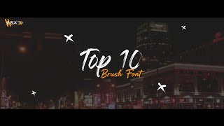 Top 10 Brush Font | Font Pack | Brush Font Pack | Brush Pack | Free Font Pack | Mediafire | CRONUS | screenshot 1