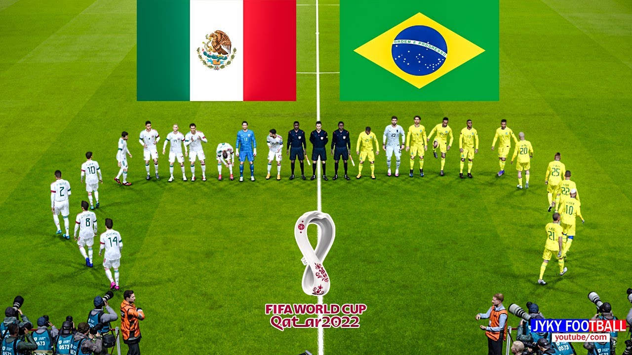 PES - MEXICO vs BRAZIL - FIFA World Cup 2022 Qatar - Full Match All Goals HD - Gameplay PC