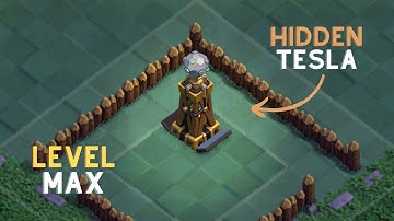 Hidden Tesla | Upgrade Level 1 to Max | Builder Base | Clash of Clans | Clash Cuts