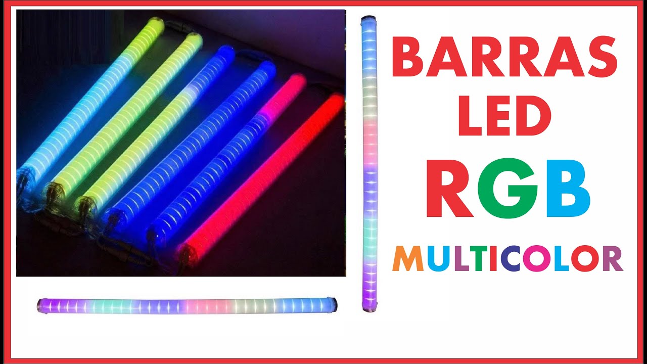 ☀Barras Led RGB✨ Multicolor 8w - Unboxing SUPER ECONOMICAS 