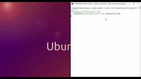 Set up laravel 5.8 on windows