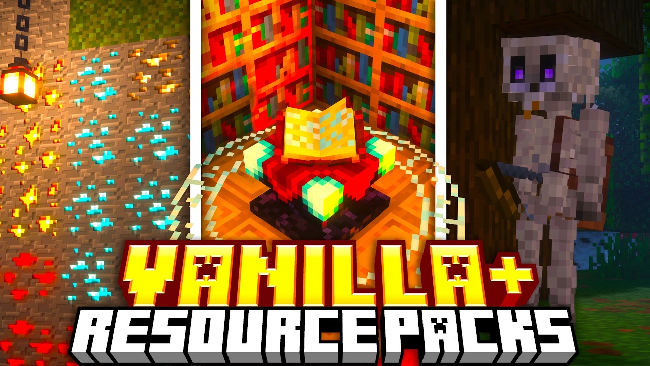TOP 25 Vanilla+ Minecraft Resource Packs - YouTube