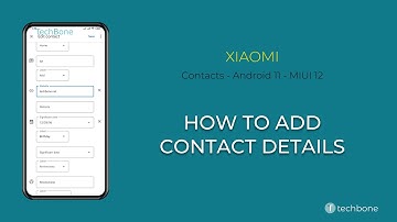 How to Add Contact details - Xiaomi [Android 11 - MIUI 12]