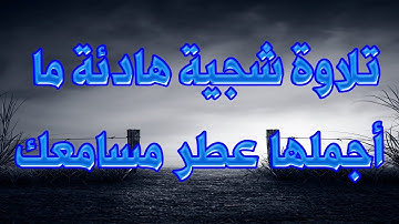 تلاوة شجية هادئة ما أجملها عطر مسامعك.