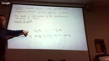 Linear congruences: the Chinese Remainder Theorem