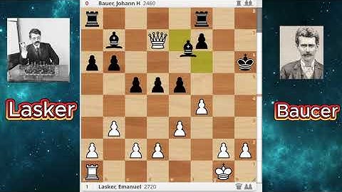 🔥 The Immortal Bishop Sacrifice | Lasker vs Bauer 1889