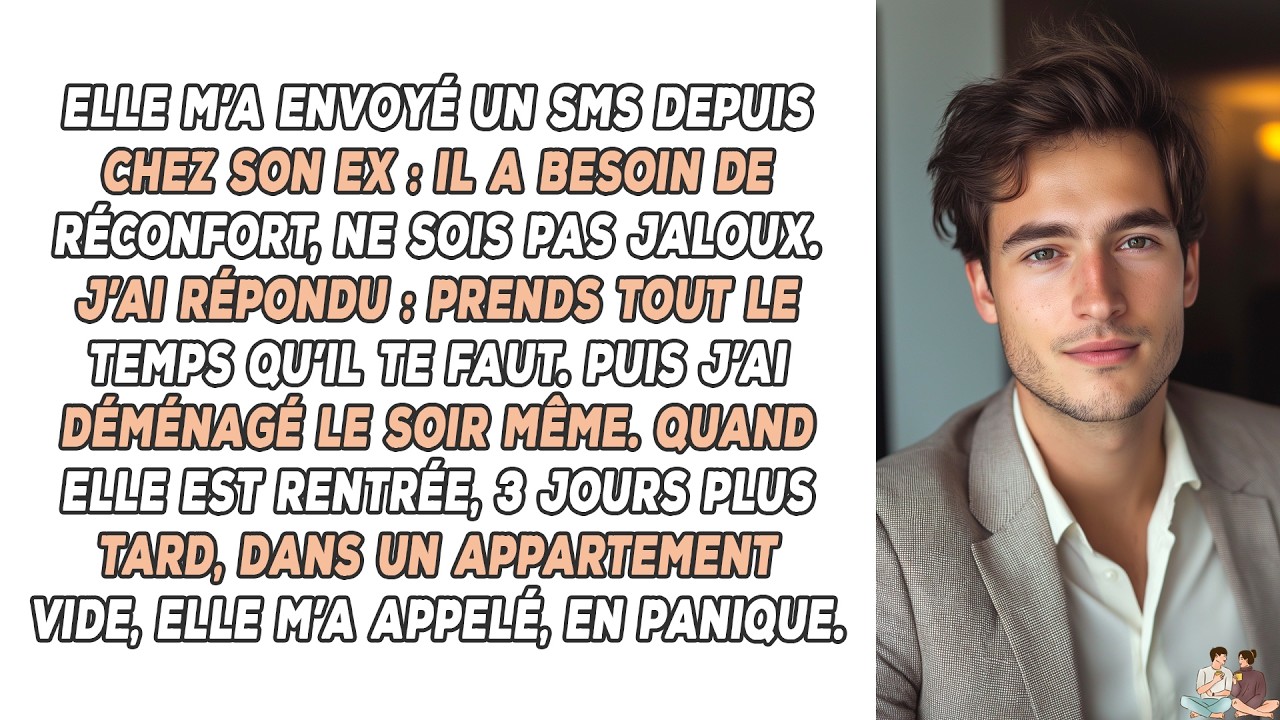 Elle m’a envoyé un SMS depuis chez son ex : Il a besoin de réconfort, ne sois pas jaloux. J’ai...