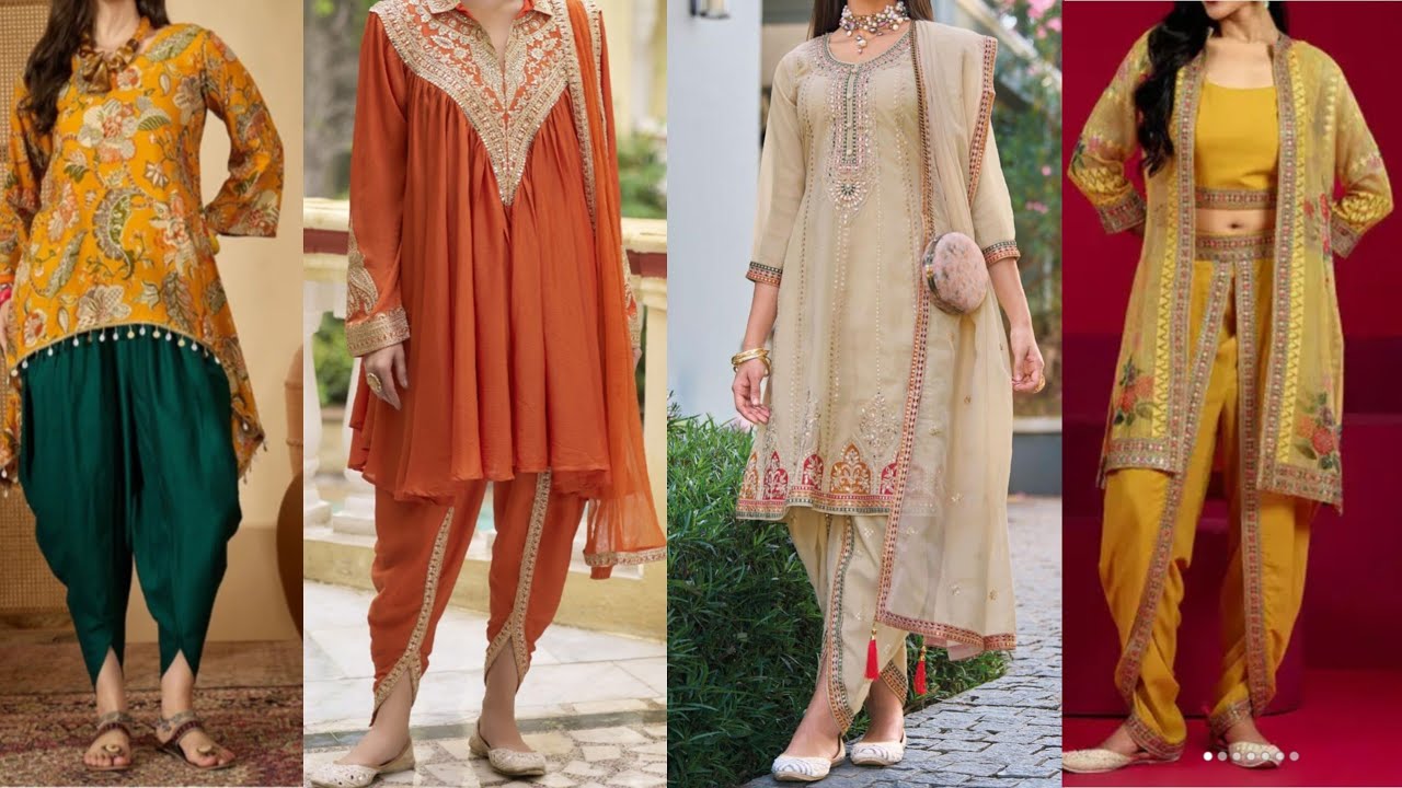Trending Dhoti salwar suit designs// Punjabi suit designs #punjabisuit #trendy #fashion #patiala