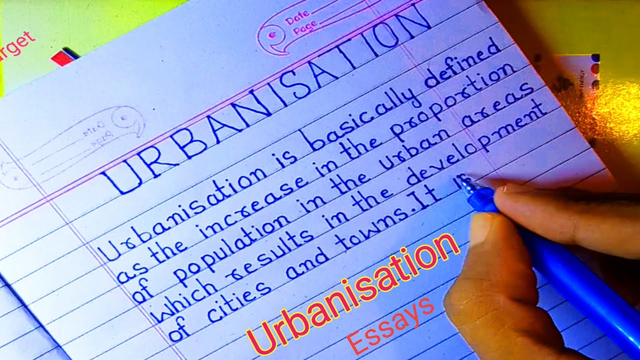 english essay about urbanisation