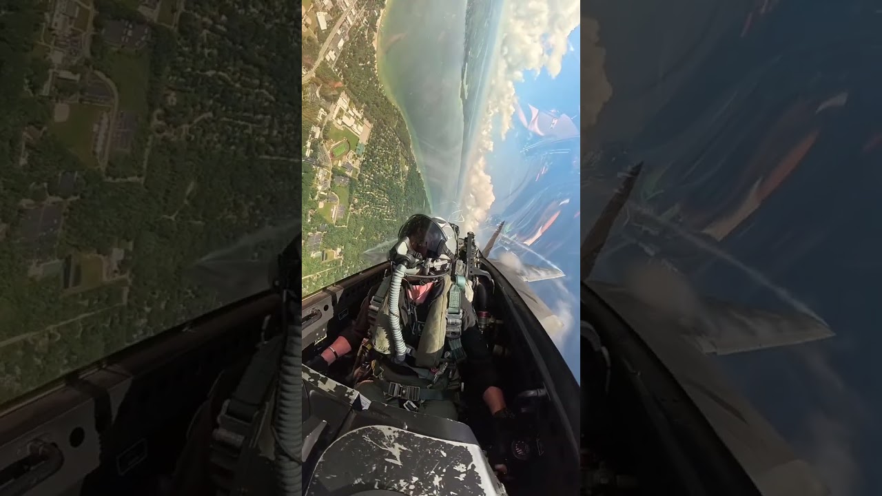 F-22 Raptor Aerial Demonstration Team performs at National Cherry Festival 2025