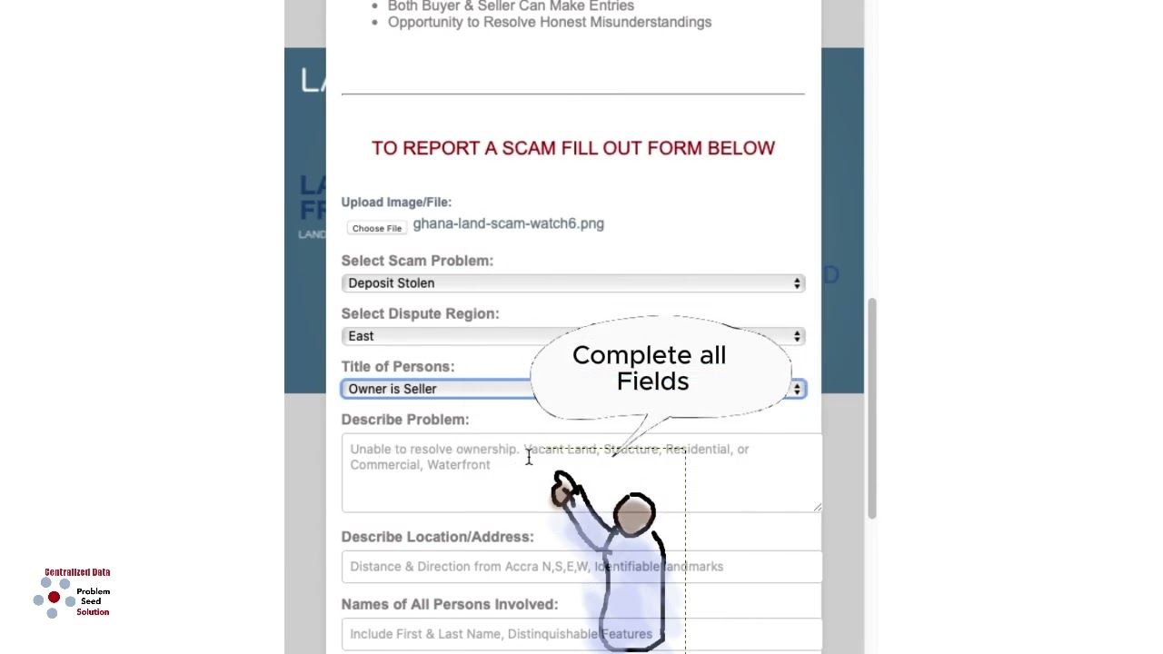 REPORT A SCAM - Ghana Real Estate & Land Scam Fraud