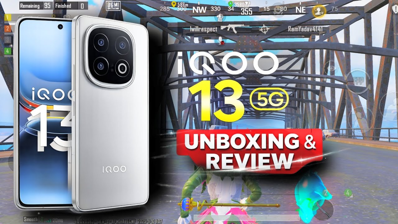 iQOO 13 5G 🔥 Unboxing + BGMI Game play BGMI Test
