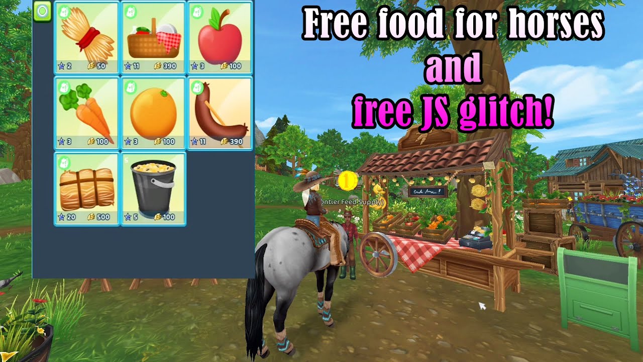 Free food for horses and free JS glitch! YouTube