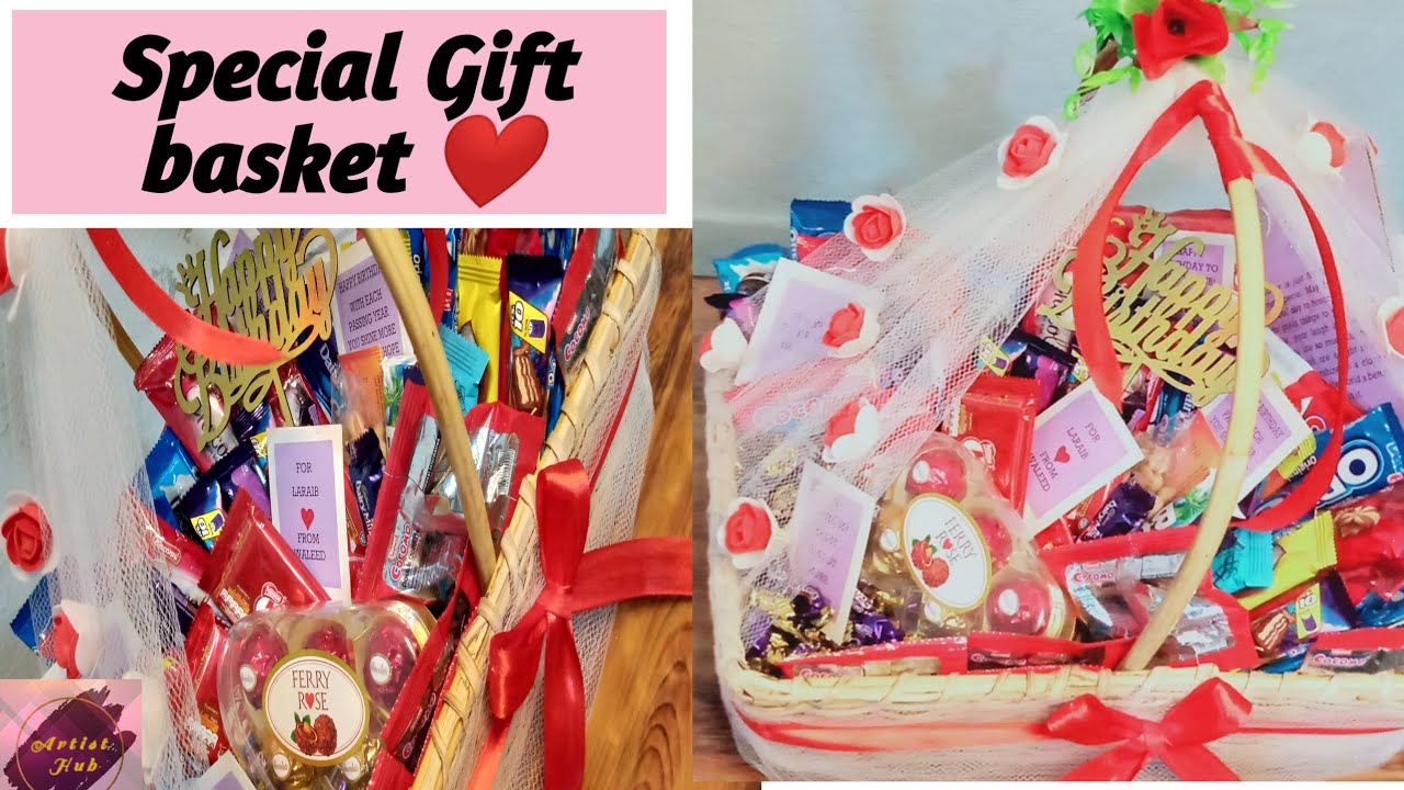 Diy gift basket/ how to decorate gift baskets YouTube