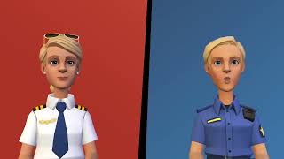 Plotagon Animations Santa Claus Gives Present, Going To The Beach And Retired Worker