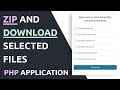 How to zip compress files with php.